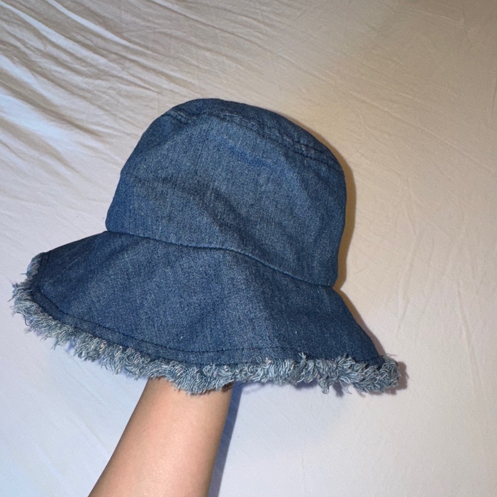 Embroidered Denim Bucket Hat - Picture 2 of 2